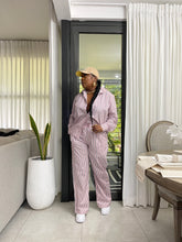 Load image into Gallery viewer, Pink Pin-Striped Cape Cod Cotton Pant Set