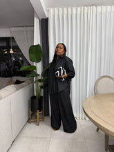 Load image into Gallery viewer, Barbuda Linen-Like Pant Set (Black)