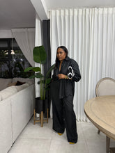 Load image into Gallery viewer, Barbuda Linen-Like Pant Set (Black)