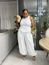 Load image into Gallery viewer, Turkish Peplum Top - White