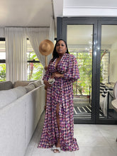 Load image into Gallery viewer, Sheer Purple Chevron HAVANA Skirt Set