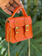 Load image into Gallery viewer, Orange Havana Micro Crossbody Bag