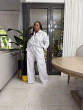 Load image into Gallery viewer, Barbuda Linen-Like Pant Set (White)