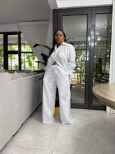Load image into Gallery viewer, Barbuda Linen-Like Pant Set (White)