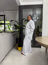 Load image into Gallery viewer, Barbuda Linen-Like Pant Set (White)