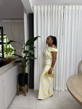 Load image into Gallery viewer, Soft Yellow “Nevis” Knotted Shoulder Pant Set