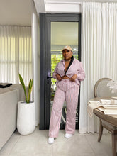Load image into Gallery viewer, Pink Pin-Striped Cape Cod Cotton Pant Set