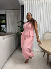 Load image into Gallery viewer, Turkish Peplum Top - Blush Pink