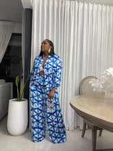 Load image into Gallery viewer, Limited Edition Royal Blue Tie Dye “Escapade” Pant Set