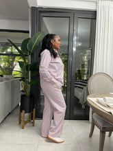 Load image into Gallery viewer, Pink Pin-Striped Cape Cod Cotton Pant Set