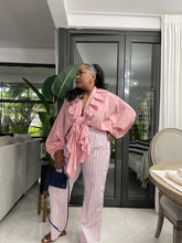 Load image into Gallery viewer, Blush Pink Bora Bora Long Sleeve Frill Top