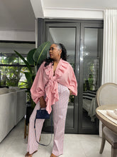 Load image into Gallery viewer, Blush Pink Bora Bora Long Sleeve Frill Top