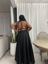 Load image into Gallery viewer, Maui Black Linen Bikini Top