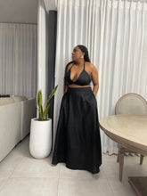 Load image into Gallery viewer, Maui Black Linen Bikini Top