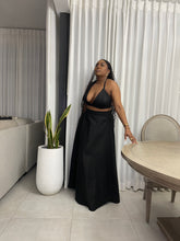 Load image into Gallery viewer, Maui Black Linen Bikini Top