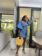 Load image into Gallery viewer, Blue Denim Atlantis Wrap Top