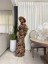 Load image into Gallery viewer, Leopard “Nigeria” Mini Bell Sleeved Top