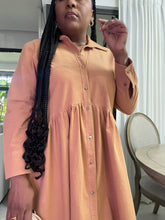 Load image into Gallery viewer, Ethiopia Khaki Flare Dress