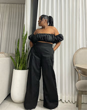 Load image into Gallery viewer, Premium Black Peru Voluminous Linen Top