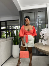 Load image into Gallery viewer, Watermelon Atlantis Wrap Top