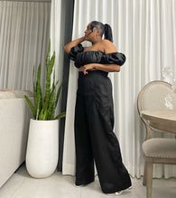 Load image into Gallery viewer, Premium Black Peru Voluminous Linen Top