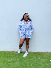 Load image into Gallery viewer, Baby Blue Pin Striped “Nassau” Short Set