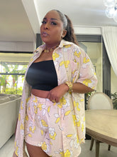 Load image into Gallery viewer, Yellow Petals “MALTA” Short Set