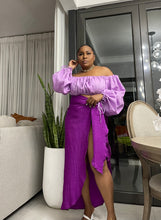 Load image into Gallery viewer, Purple Marrakech Plisse Sarong