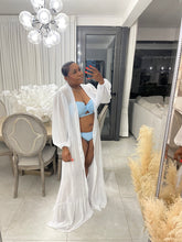 Load image into Gallery viewer, White “Morocco” Chiffon Kimono