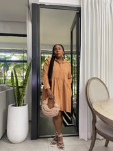 Load image into Gallery viewer, Ethiopia Khaki Flare Dress