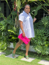 Load image into Gallery viewer, White "Santorini 2” Cotton Linen Mini Dress