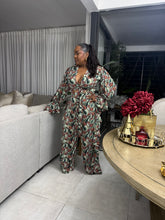 Load image into Gallery viewer, St. Barts Edition Ruffle Set — Sage Botanical Floral
