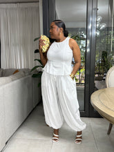 Load image into Gallery viewer, Turkish Peplum Top - White
