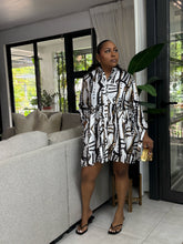 Load image into Gallery viewer, Cameroon Tribal Tie Sleeve Dress
