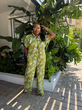 Load image into Gallery viewer, Pistachio Palms Aloha Pant Set
