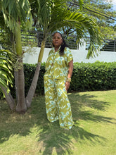 Load image into Gallery viewer, Pistachio Palms Aloha Pant Set
