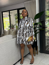 Load image into Gallery viewer, Cameroon Tribal Tie Sleeve Dress
