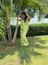 Load image into Gallery viewer, Pistachio Palms Aloha Pant Set

