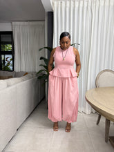 Load image into Gallery viewer, Turkish Peplum Top - Blush Pink
