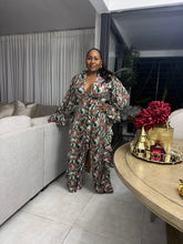 Load image into Gallery viewer, St. Barts Edition Ruffle Set — Sage Botanical Floral
