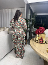 Load image into Gallery viewer, St. Barts Edition Ruffle Set — Sage Botanical Floral
